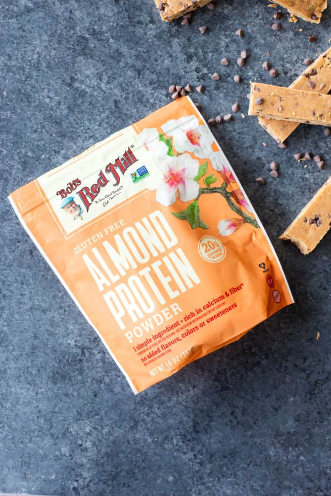 a bag of Bob's Red Mill's Almond Protein Powder