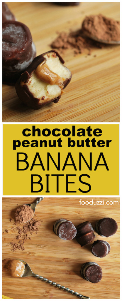 Chocolate Peanut Butter Banana Bites