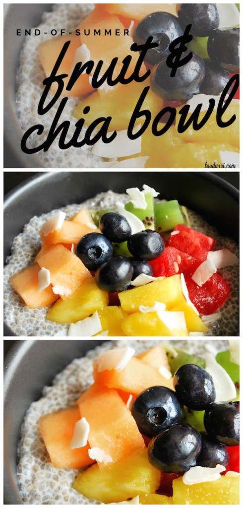 End-of-Summer Fruit and Chia Bowl || fooduzzi.com recipes
