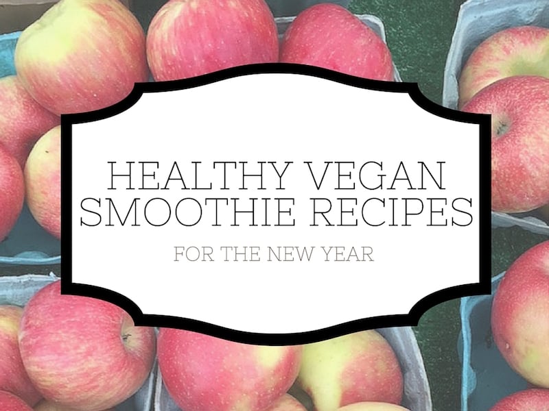 Healthy Vegan Smoothie Recipes for the New Year: Looking for some delicious plant-based smoothie recipes to start your 2016 off on the right foot? These heathy gluten free and vegan smoothies are perfect morning, noon, or night! || fooduzzi.com recipes