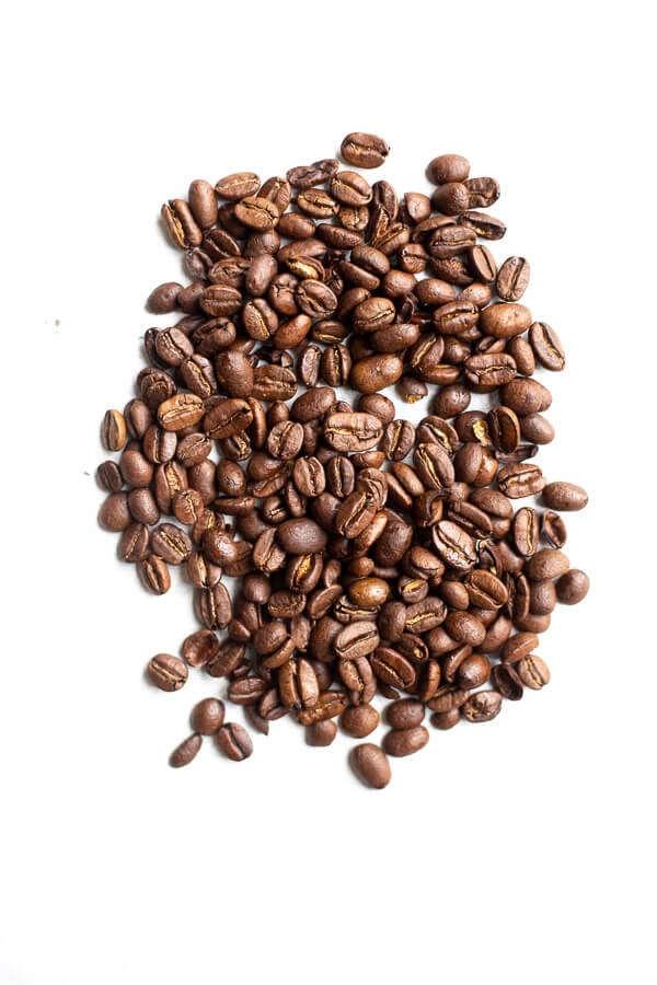 coffee beans on a white background