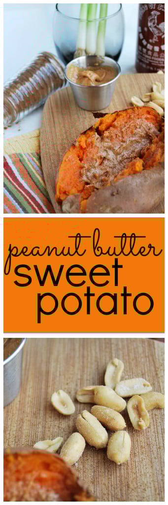 Peanut Butter Sweet Potato: A gluten free, vegan, simple, and satisfying meal for those busy nights! || fooduzzi.com