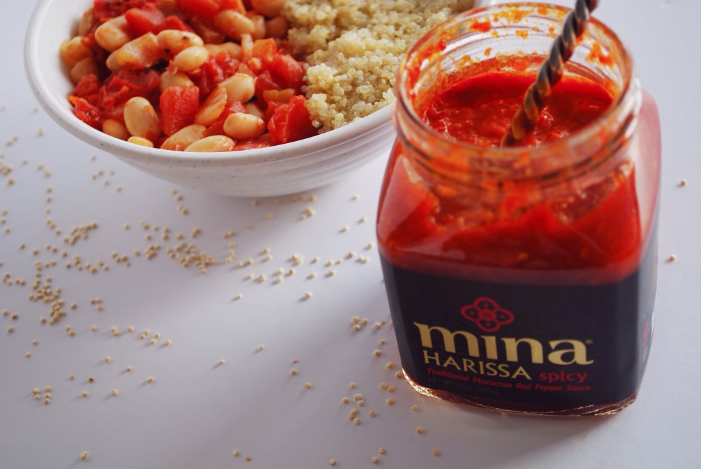 Harissa Beans: A spicy vegan & gluten free meal filled with protein! || fooduzzi.com 