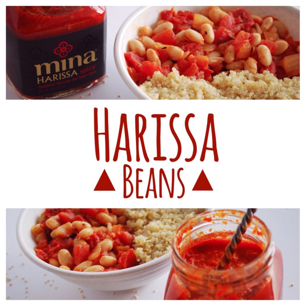 Harissa Beans: A spicy vegan & gluten free meal filled with protein! || fooduzzi.com