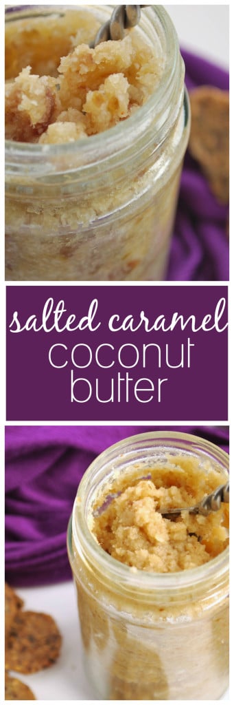 Salted Caramel Coconut Butter: You'll want this creamy, dreamy, coconutty goodness on everything! Add some cocoa to the mix for a gluten free and vegan Samoa Spread! || fooduzzi.com