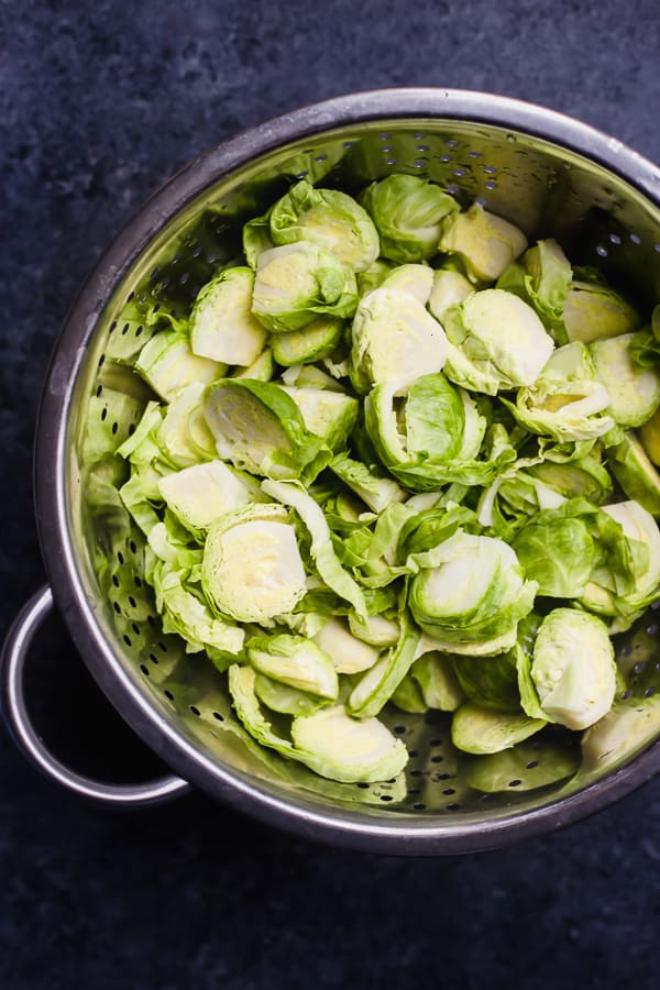 shredded brussels sprouts for pasta