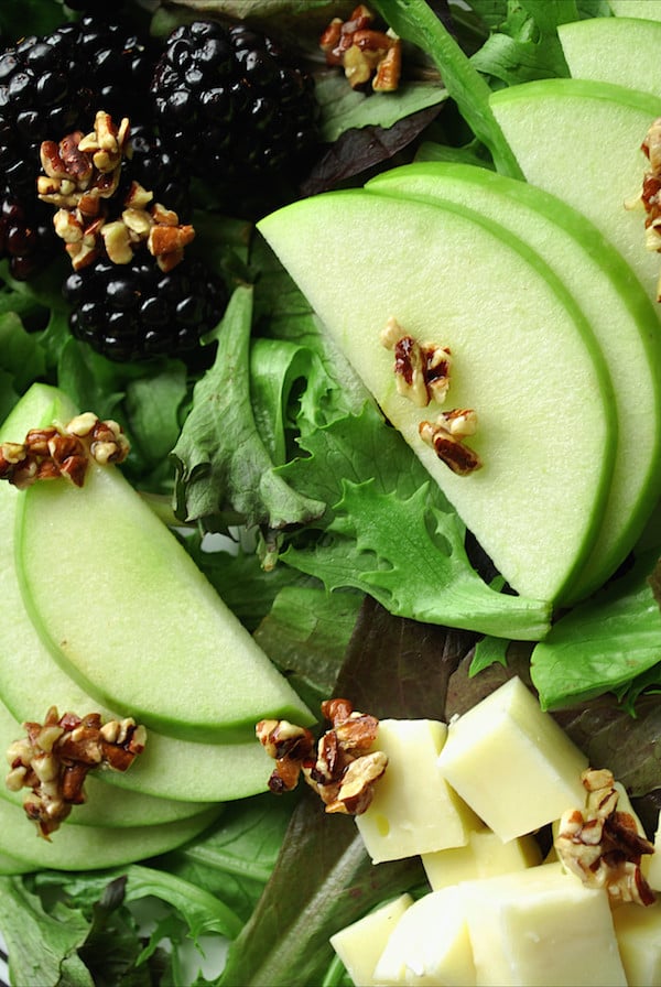 Summer Fruit and Candied Pecan Salad