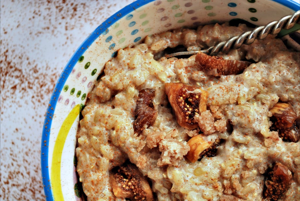Vegan Rice Pudding: It's a whole foods remake of my great-grandmother's famous rice pudding! Gluten free, full of nutrients, and down-right delish! || fooduzzi.com