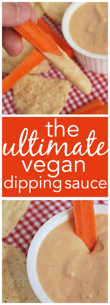 Ultimate Vegan Dipping Sauce: A versatile sauce perfect for summer picnics! It requires only three ingredients and takes mere seconds to whip together! || fooduzzi.com
