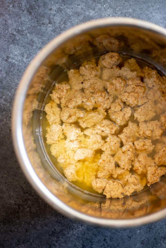 seitan nuggets in an Instant Pot