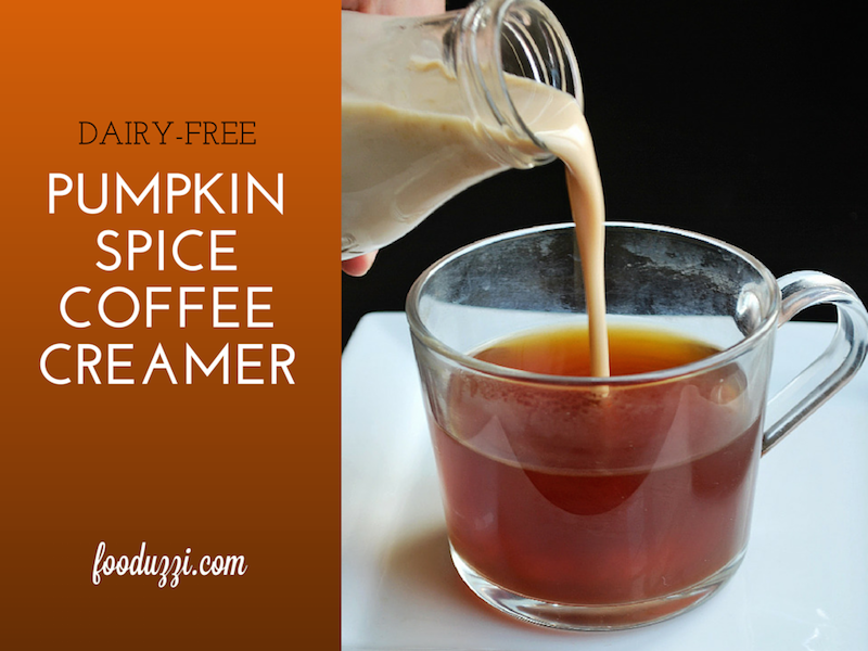 Dairy Free Pumpkin Spice Coffee Creamer || fooduzzi.com recipes