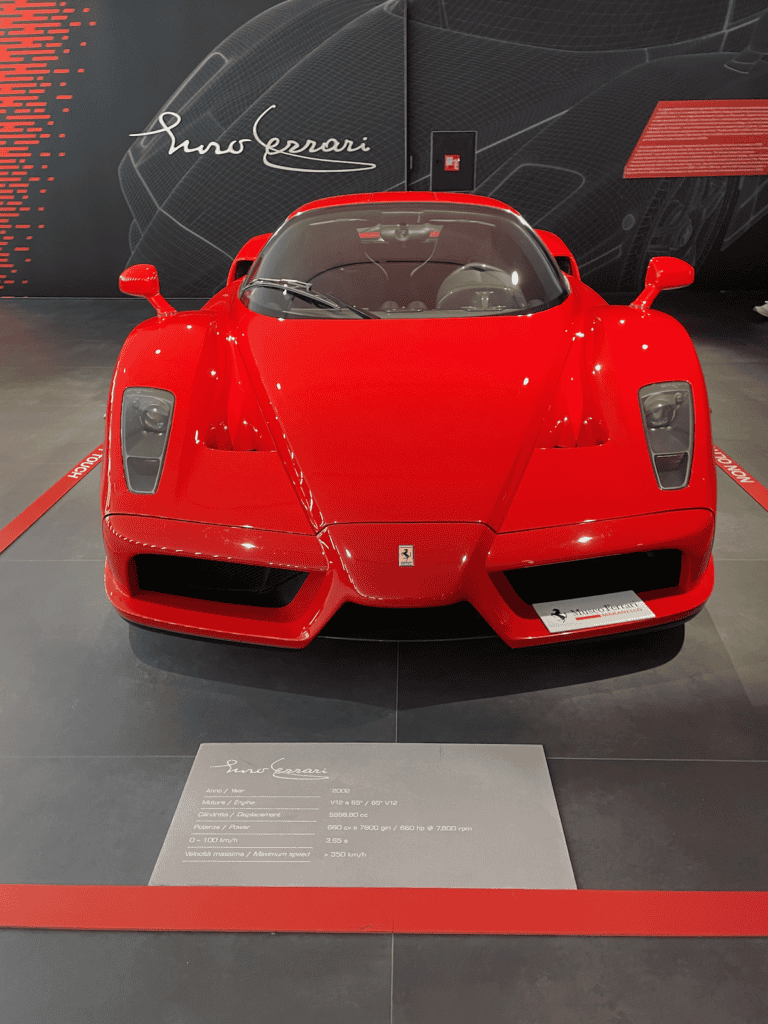 a red enzo ferrari