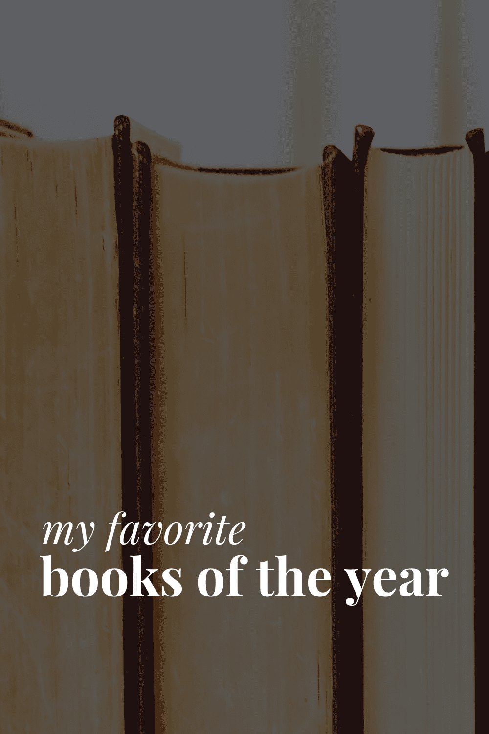a photo of the pages of three books and the title 'my favorite books of the year'